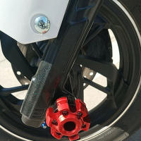 Protector De Caída Para Motocicleta 1Par Protector De Rueda Y Marco Antigolpes Para Manillar Delantero Accesorios Para Mopeds Y Scooters De Aluminio Y Plástico - details 9