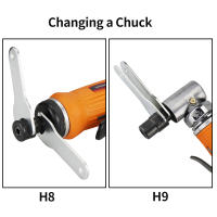 HIFESON Herramienta De Grindaje Pneumático 1/4" Molino De Grindaje Para Engrazado Y Pulido Con Uso Comercial En Fábricas - details 13