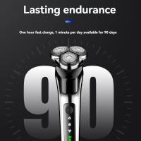 Cortacésped Eléctrico USB Y Enchufe 3-en-1 Para Hombres Set De Afeitadora Con Carga Por Inercia De Acero Inoxidable - details 4