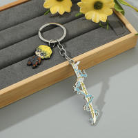 Colgante De Anime Demon Slayer Con Pendientes De Kamado Tanjirou Agatsuma Zenitsu Y Hashibira Inosuke Llavero Accesorio Lindo Para Fans De La Serie - details 2