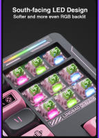 Teclado Mecánico De Juego LINGBAO K87 pro Con Keycaps PBT Structure Hot Swap 3/5 Pins Iluminación RGB Retroiluminada Gasket - details 13