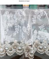 Mantel De Lámina Transparente De Encaje Bordado PVC Para Mesa Redonda Hogar Resistente Al Agua Y Aceite Estilo Europeo - details 15