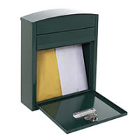 ARREGUI Compact E5734 Buzón Exterior de Acero Tamaño S (Correo DIN A5) | Buzón de Pared Pequeño | Buzón de Correo Individual | Antilluvia | Fácil de Instalar | Negro - details 2