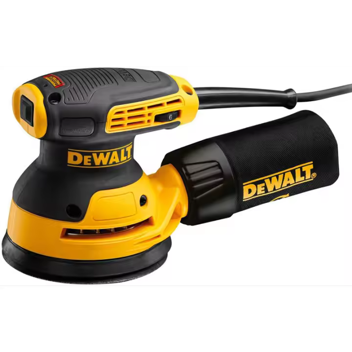 DeWALT DWE6423-QS lijadora portátil Lijadora orbital Negro, Amarillo 12000 OPM 280 W - 1