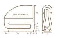 Cerradura De Seguridad Anti-Robo Para Motocicleta Y Scooter Falante Con Alarmas De Disco De Freno Y Aleación De Aluminio - details 3