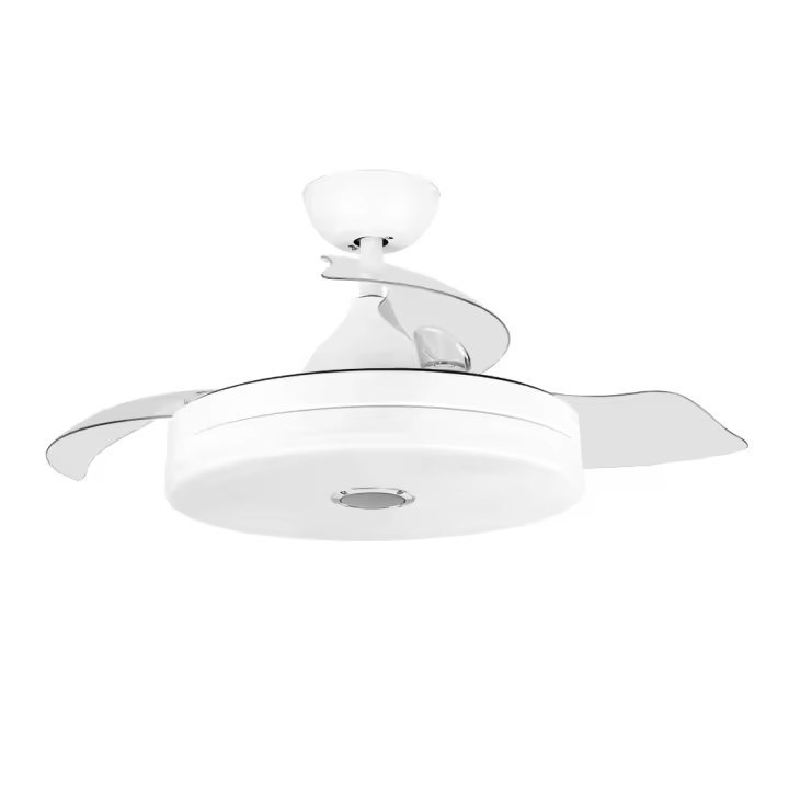 Orbegozo CPB 123105 - Ventilador de techo con altavoz incluido,bluetooth, 6 velocidades, 3 aspas retráctiles, mando a distancia, temporizador, 105 cm diámetro, 35 W - 1