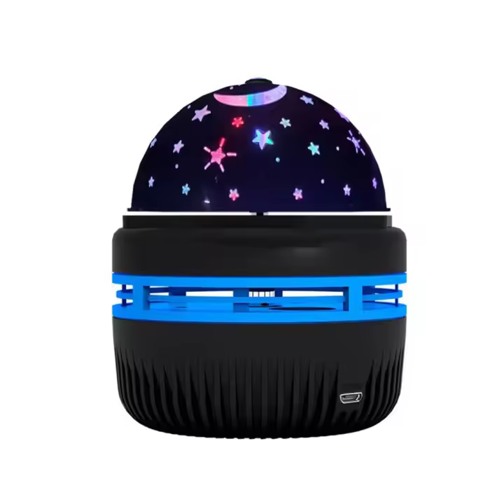 Lámpara De Noche Proyector De Cielo Estrellado Colorido Con Bola Mágica Rotativa Luz LED RGB Galaxia Luna Para Decoración De Dormitorio - 1