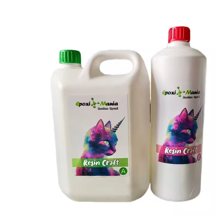 Resina Epoxi Resin craft de Epoximania 3 kilos trasparente sin microburbujas y de salto brillo - 1