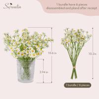 12pcs Flores Artificiales De Margarita Pequeñas Para Decoración De Mesa De Fiesta De San Valentín Boda DIY Hogar Decoración De Aniversario - details 0