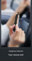 Martillo De Rescate De Emergencia Para Coche Herramienta De Seguridad Con Ventosa Y Corte De Cinturón De Seguridad De Acero Tungsteno De Alta Dureza Rompe Vidrio - details 6