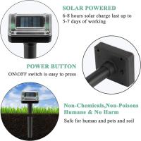 Repelente Ultrasonido Solar Eléctrico Ratón Serpiente Insectos Alta Potencia Vibración Batería Integrada IP64 Carga Solar - details 14