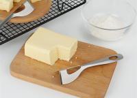 LMETJMA Cortador De Queso De Acero Inoxidable Herramientas Para Queso Y Mantequilla De Grado Alimenticio Espátula De Queso Pykc0004 - details 2