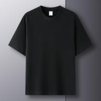 Camiseta De Algodón Puro 100% Para Hombre Manga Corta Verano Moda Casual Color Sólido Cuello Redondo Top Amplio Para Pareja - details 28