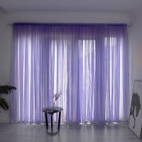 Cortina De Tules Sólida Y Transparente 100x200cm Para Sala De Estar Y Dormitorio Panel De Cortina Exterior Moderno Sin Doble Capa Ni Aislamiento Solar - details 1