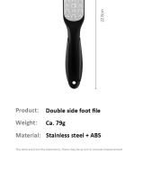 Archilla De Pies De Acero Inoxidable 304 Doble Cara Para Eliminar Callos Herramienta Profesional De Pedicura Para Cutículas Muertas - details 14