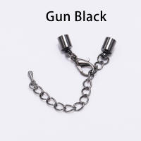 10pcs Trenzados De Cuero Con Punta De Trenzado Y Cierre De Langosta Para Colgantes De Joyería DIY Conectores De Cadena - details 7