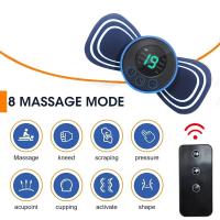 Portable Electric Intelligent Mini Neck Massager Patch for Back and Shoulder Massager With Pad and Remote - details 5