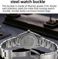 Reloj De Pulsera De Lujo Para Hombre ADDIESDIVE 2024 Cuarzo Acero Inoxidable Vidrio De Zafiro Resistente Al Agua 100m Análogo - details 5