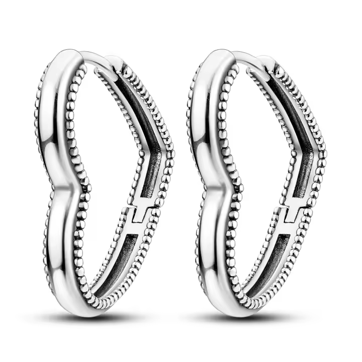 Pendientes de aro de plata 925 con pavé brillante, aretes en forma de U de CZ, joyería fina de lujo para compromiso y boda - 1