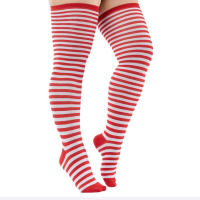 Medias Largas De Pierna Para Mujer Talla Grande Con Estampado Rayado Antideslizantes Para Halloween Accesorio De Costura - details 7