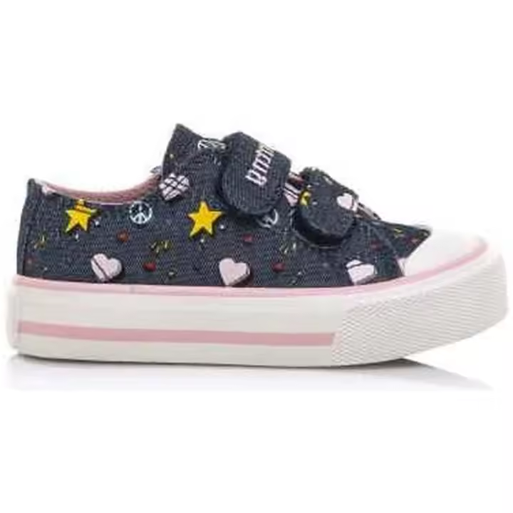 Zapatillas Mustang Jeans Hi + Print para niñas en color azul - 1