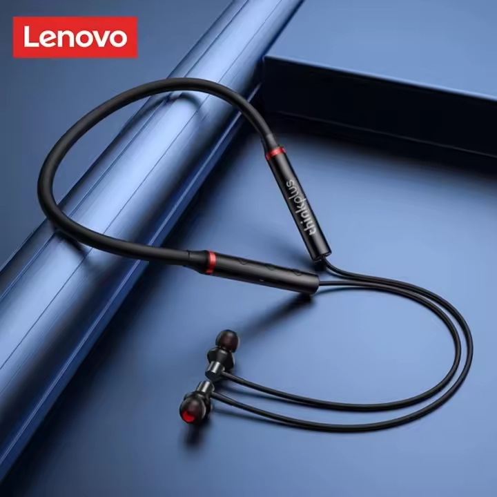 Auriculares Inalámbricos Lenovo HE05X Ⅱ Con Cuello Y Micrófono Bluetooth 5.0 Resistente Al Agua Para Deporte Conectividad Wireless Con Botón De Control Y Ajuste De Volumen - 1