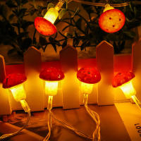 Luz De Hongo LED Rojo Para Decoración De Navidad Y Hogar Operada Con Batería Cadena De Luces De Hadas Para Cocina Y Habitaciones - details 4