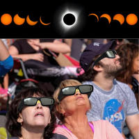 Gafas De Eclipse Solar ISO Certificadas Plásticas Para Visualización Directa Del Sol Adecuadas Para Hombres Uso Exterior Anti-Reflectante - details 2
