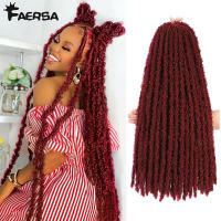 Extensiones De Cabello Sintético Butterfy Locs Crochet Meche Faux Locks Trece Mechas Extensiones De Traviesa Para Negros - details 2