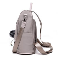 Mochila Impermeable Para Mujer Estilo De Moda Oxford Con Borla Y Pelota De Pelo Gran Capacidad Para Viajes Y Escuela - details 12
