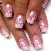 Kit De Uñas Postizas De Presión Para Mujeres Y Niñas 24 Piezas Juego De Uñas Postizas Cortas Cuadradas Con Diseño De Flores Geométricas Y Brillo Moda Oficina - details 27