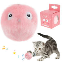 Juguetes Para Gatos Inteligentes 3Pcs Bola Interactiva De Peluche Con Sonidos De 3 Animales Entrenamiento Electrónico Para Gatos Chicos Y Gatitos - details 5