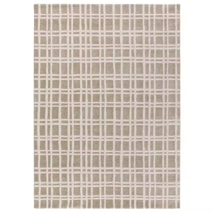 ATTICGO Alfombra de Interior de Estilo Escandinavo en Verde - CALEDONIA 77305 | 80X150, 120X170, 160X230, 80X150, 120X170, 160X230 cm - 1