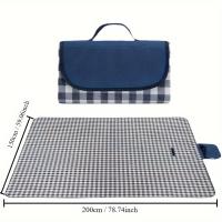 Manta De Picnic Grande 80" X 57" Impermeable Y Antisandía Para Interior Y Exterior Matriz De Playa Esencial Para Viajes - details 3