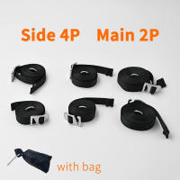 Juego Completo De Correa De Tela Para Instalación De Tarp De Camping 2P Y 4P Cuerda De Seguridad Para Carpa Accesorio De Tenda - details 0