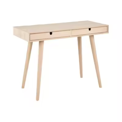 Mesa de oficina Oakland G104, Muebles ES, Con cajones, Roble blanqueado, 100 x 74 x 45cm - 1