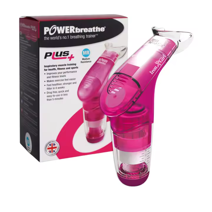POWERbreathe Plus - Entrenamiento Musculatura Inspiratoria - Black - Color rosa - 1