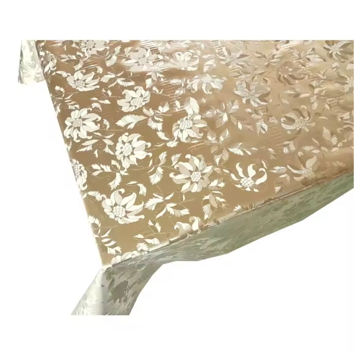 Mantel de hule damasco elegante - Dorado 40104-5    mantel por metros; manteles; mantel barato; mantel jardín - 1