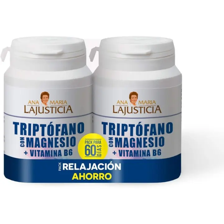Ana Maria Lajusticia Triptófano Magnesio Vitamina B6 60 Comprimidos + 60 Comprimidos Duplo Ana Maria LaJusticia - 1