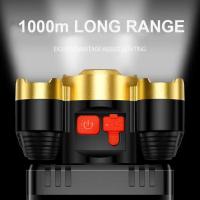 Linterna Frontal LED De Alta Potencia 5 Luz Fuerte Cargable Por USB Para Pesca Y Actividades Al Aire Libre Impermeable - details 3
