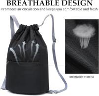 Mochilas con cordón, Mochilas de tela impermeables, Bolsas de gimnasio fáciles de plegar y guardar, Mochilas con cordón - details 3