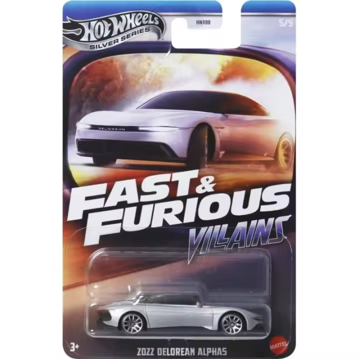 Hot Wheels Semi Premium Silver Series Fast & Furious: Villains 2022 DeLorean Alpha5 5/5 - 1