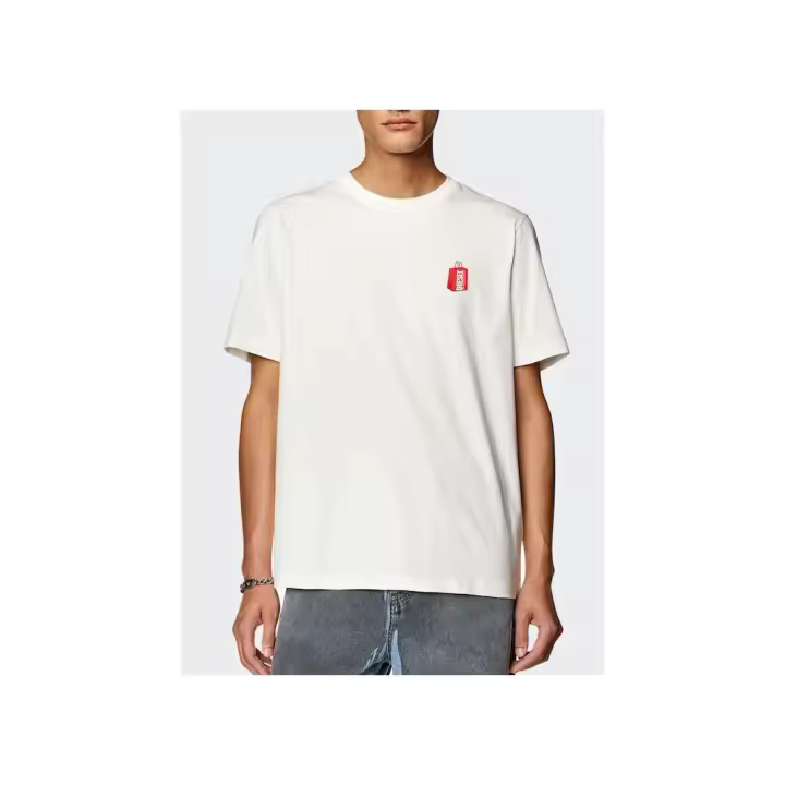 Camiseta de Manga Corta T-JUST-N18, Marca Diesel, Color Blanco, Variedad de talla, Para Hombre - 1