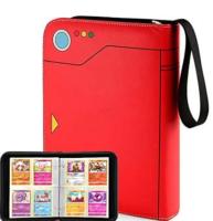 Álbum de tarjetas, carpeta de colección para cartas de juego, álbum de cartas EVA, organizador de barajas.（4 casillas, 50 páginas, 400 tarjetas.） - details 3