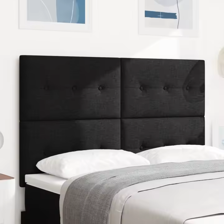 Cabecero LED vidaXL Negro 72 cm Tela - 1