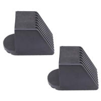 2pcs Protección De Punta Cuadrada Para Equipo De Fitness Cubierta De Goma Para Pies Cubierta De Piso Reemplazo Para Partes De Gimnasio - details 0