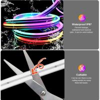 Tira De Lámparas LED Neón Con Silicona TUYA 5-24V 84LEDs/M Con Sincronización De Música RGBIC Dreamcolor Para Habitación - details 4