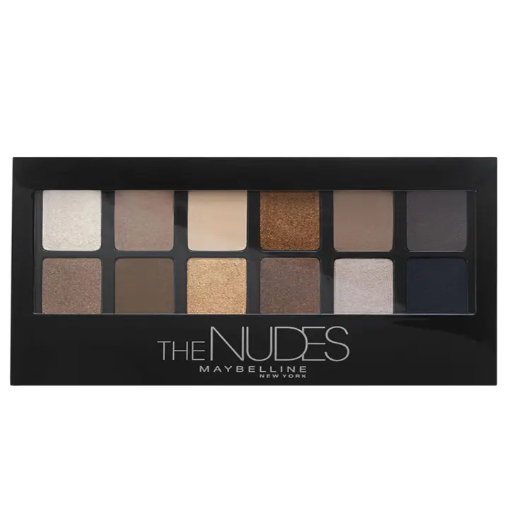 Maybelline New York | The Nudes Paleta de Sombras de Ojos 12 sombras colores nude y marrones- 9,6 g - 1