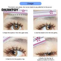 Kit De 5 Piezas De Afeitadora Para Cejas Cortadora De Pelo Facial Epilador De Cejas Herramientas De Maquillaje ABS Acero Inoxidable - details 6