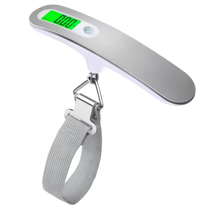 Báscula para equipaje MYCARBON, báscula digital portátil, báscula electrónica para maletas, báscula colgante, báscula para pesar equipaje, capacidad de 110 libras/50 kilogramos - 1